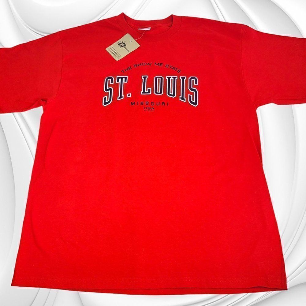 Delta St Louis longsleeve red "Show Me State" T-shirt NWT
